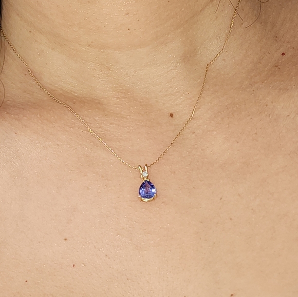 Tanzanite pendant necklace - Picture 5 of 6